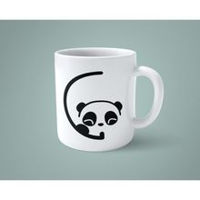 C Harfi Panda Alfabe Baskılı Kupa