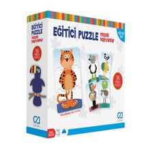 CA Games CA5028 Eğlenceli Neşeli Hayvanlar 36 Parça Puzzle