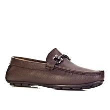 Cabani 010M823 Hakiki Deri Kahverengi Tokalı Erkek Loafer Ayakkabı