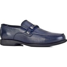 Cabani 121M1116 Hakiki Deri Lacivert Toka Detaylı Erkek Loafer Ayakkabı
