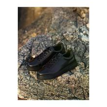 Cabani 378M1495 Hakiki Deri Siyah Bağcıklı Eva Tabanlı Sneaker Erkek Spor Ayakkabı