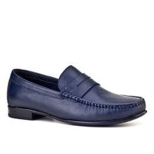 Cabani 442M1176 Hakiki Deri Kauçuk Tabanlı Lacivert Erkek Loafer Ayakkabı