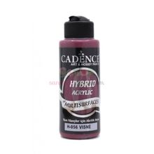 Cadence 120 ml H056 Vişne Hybrid Multisurfaces Akrilik Boya