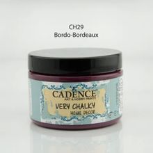 Cadence CH-29 150 ml Bordo Very Chalky Home Decor Mobilya Boyası