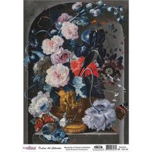 Cadence Çiçek Serisi BF15 30x42 cm Pirinç Dekupaj Kağıdı