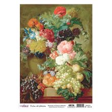 Cadence Çiçek Serisi BF32 30x42 cm Pirinç Dekupaj Kağıdı