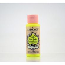 Cadence F-651 Sarı 59 ml Style Matt Kumaş Florasan Boya