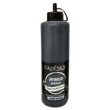 Cadence H060 Siyah 500 ml Yarı Mat Akrilik Boya