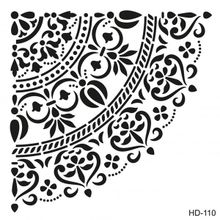 Cadence HD110 Yarım Damask Home Dekor Stencil