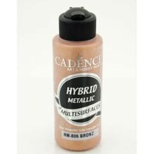 Cadence HM-806 Bronz 120 ml Hybrid Multisurface Metalik Akrilik Boya