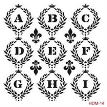 Cadence Home Decor HDM-14 Midi Stencil 25x25 cm Boyama Şablonu