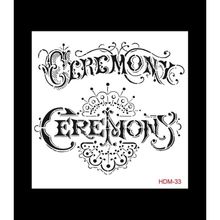 Cadence Home Decor HDM-33 Midi Stencil 25x25 cm Boyama Şablonu