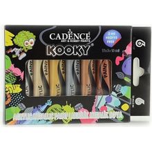 Cadence Kooky Hybrid Metalik 6x15 ml Akrilik Boya Seti