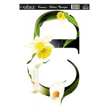 Cadence KT-53 25x35 Çiçekli Harf Serisi Kumaş Transfer