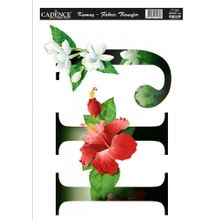 Cadence KT-56 25x35 Çiçekli Harf Serisi Kumaş Transfer
