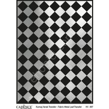 Cadence KV-07 Gümüş 30x42 Kumaş Varak Transfer