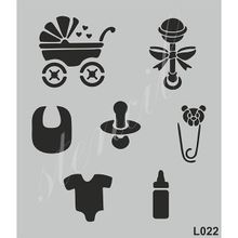 Cadence L022 21x25 cm Siyah Stencil Boyama Şablonu