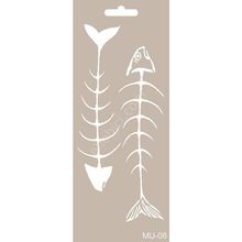 Cadence MU08 10x25 cm Mix Media Stencil Şablon