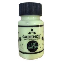 Cadence Naturel Yeşil 50 ml Glow İn Dark Karanlıkta Parlayan Boya