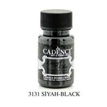 Cadence Siyah Dora Glass 50ml Metalik Boya
