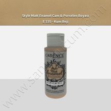 Cadence Style 59Ml. E-335 Kum Beji Matt Enamel Cam Boyası