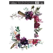 Cadence WFFTC-008 Suluboya Çiçek Kumaş Transfer