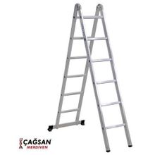 Çağsan TS6040 2x6 Basamaklı İki Parçalı Sürgülü Alüminyum Merdiven