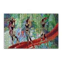Cakapuzzle 3 Afrikalı Kadın Silüeti ve Renkler 120 Parça Ahşap Puzzle