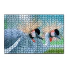 Cakapuzzle Açık Mavi Renkli Tepeli Turna Görseli 120 Parça Ahşap Puzzle