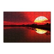 Cakapuzzle Afrika Günbatımında Palmiyeler ve Nil Nehri 120 Parça Ahşap Puzzle