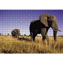 Cakapuzzle Afrikadaki İkili Filler 120 Parça Ahşap Puzzle