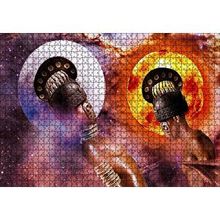 Cakapuzzle Afrikalı Tanrıça ve Hizmetkarı 120 Parça Ahşap Puzzle