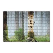 Cakapuzzle Ağaçkakan ve Antik Roma Sütun Benzetmesi 120 Parça Ahşap Puzzle