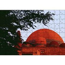 Cakapuzzle Ağaçların Arasından Kızıl Kubbe 120 Parça Ahşap Puzzle