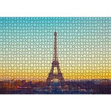 Cakapuzzle Akşamüzeri Eyfel Kulesi ve Paris 120 Parça Ahşap Puzzle