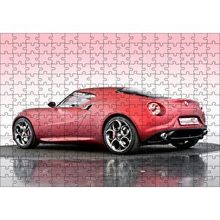 Cakapuzzle Alfa Romeo 4C Concept Arabası Görseli 120 Parça Ahşap Puzzle