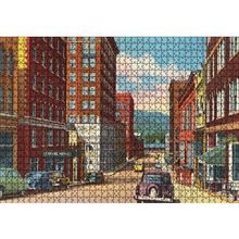 Cakapuzzle Amerikada 1930lar Sokak Manzarası 120 Parça Ahşap Puzzle