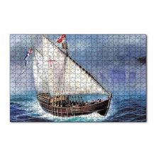 Cakapuzzle Amerikayı Keşfeden Colombun Yelkenlisi 120 Parça Ahşap Puzzle