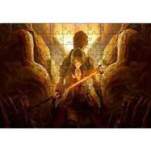 Cakapuzzle Anime Akai Katana 120 Parça Ahşap Puzzle