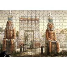 Cakapuzzle Antik Mısır Zafer Takı ve Sfenksler 120 Parça Ahşap Puzzle