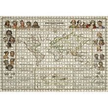 Cakapuzzle Antropolojik Eski Dünya Haritası 120 Parça Ahşap Puzzle