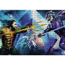 Cakapuzzle Aquaman VS King Orm Karşılaşması 120 Parça Ahşap Puzzle