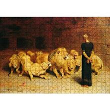 Cakapuzzle Aslan Terbiyecisi ve Aslanlar 120 Parça Ahşap Puzzle