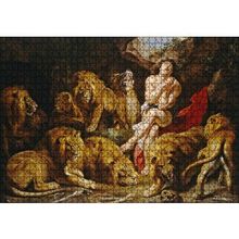 Cakapuzzle Aslanlara Atılan Danielın Yakarışı 120 Parça Ahşap Puzzle