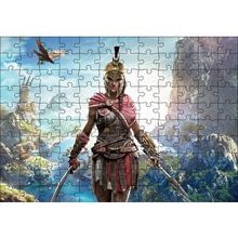 Cakapuzzle Assassins Creed Kadın Suikastçi Nehir ve Dağlar 120 Parça Ahşap Puzzle