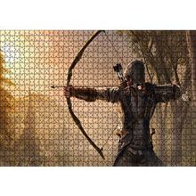 Cakapuzzle Assassins Creed Okçu Savaşçı ve Orman 120 Parça Ahşap Puzzle