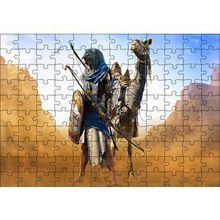 Cakapuzzle Assassins Creed Origins Mısır Çöl Savaşçısı ve Devesi 120 Parça Ahşap Puzzle