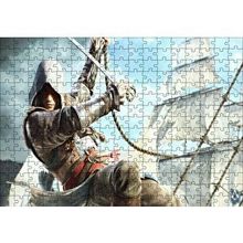 Cakapuzzle Assassins Creed Suiakstçi Yelken Halatlarında 120 Parça Ahşap Puzzle