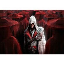 Cakapuzzle Assassins Creed Suikastçi ve Kırmızı Kıyafetliler 120 Parça Ahşap Puzzle