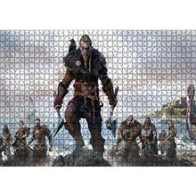 Cakapuzzle Assassins Creed Valhalla Karakterleri 120 Parça Ahşap Puzzle